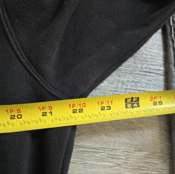 Euc The North Face Black Hoodie with White Logo Sz M In Men's. - Picture 3 of 7